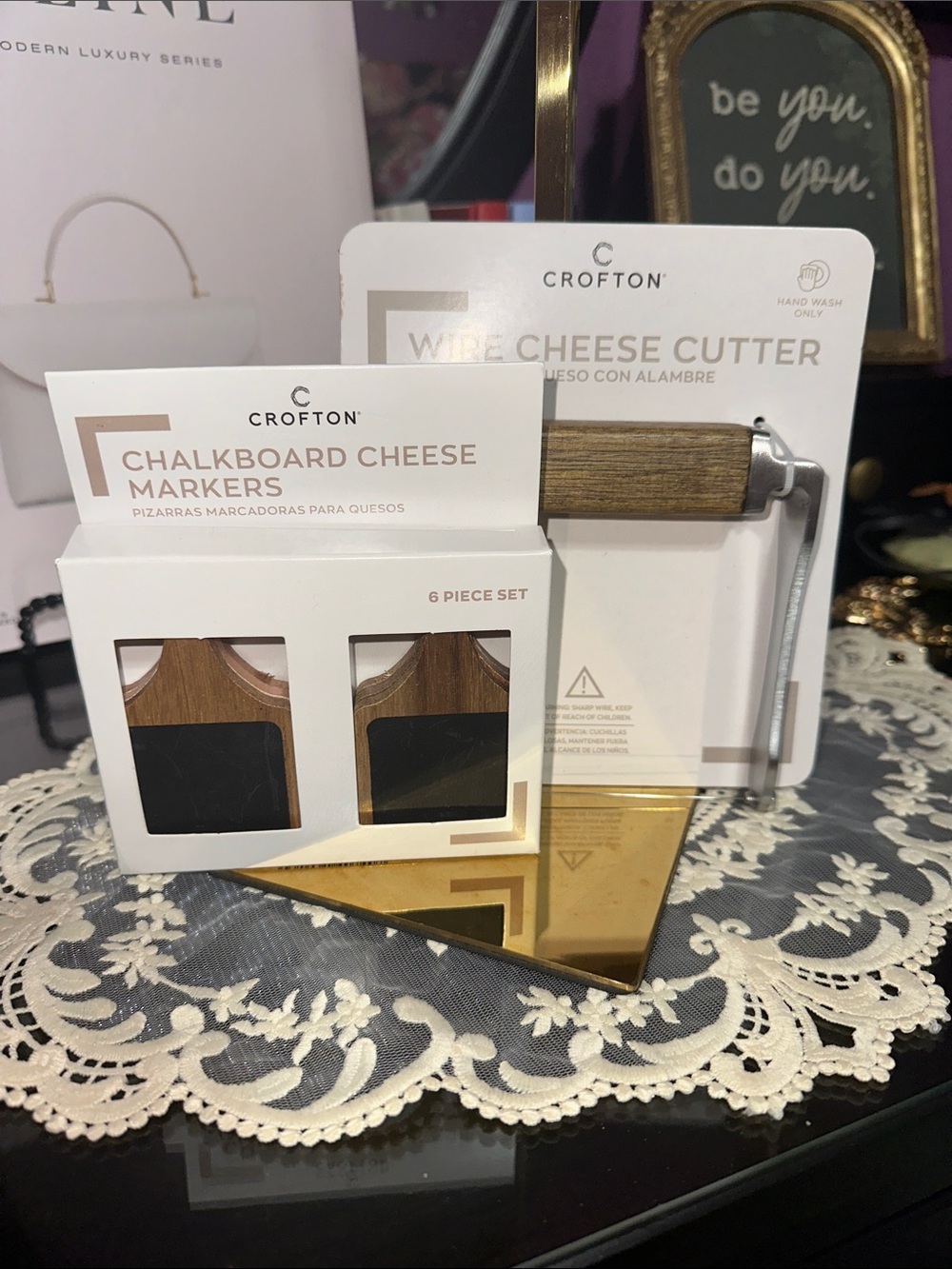 Crofton Wire Cheese Cutter & Chalkboard Cheese 🧀 Markers